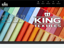 Tablet Screenshot of kingtextiles.ca